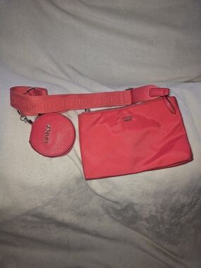 GUESS Pink Crossbody Bag with Coin Pouch